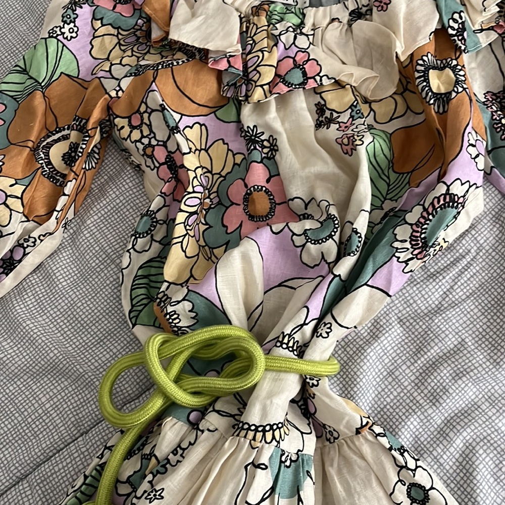 ALEMAIS FARRAH RUFFLE MINI DRESS - Picture 11 of 14